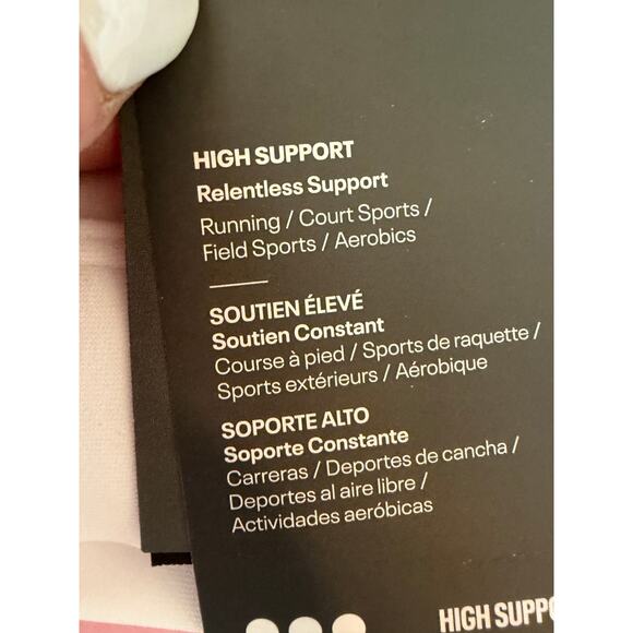 Under Armour Women's Small White Gray Ultra Light Support Foam Padding Bra - Picture 10 of 11